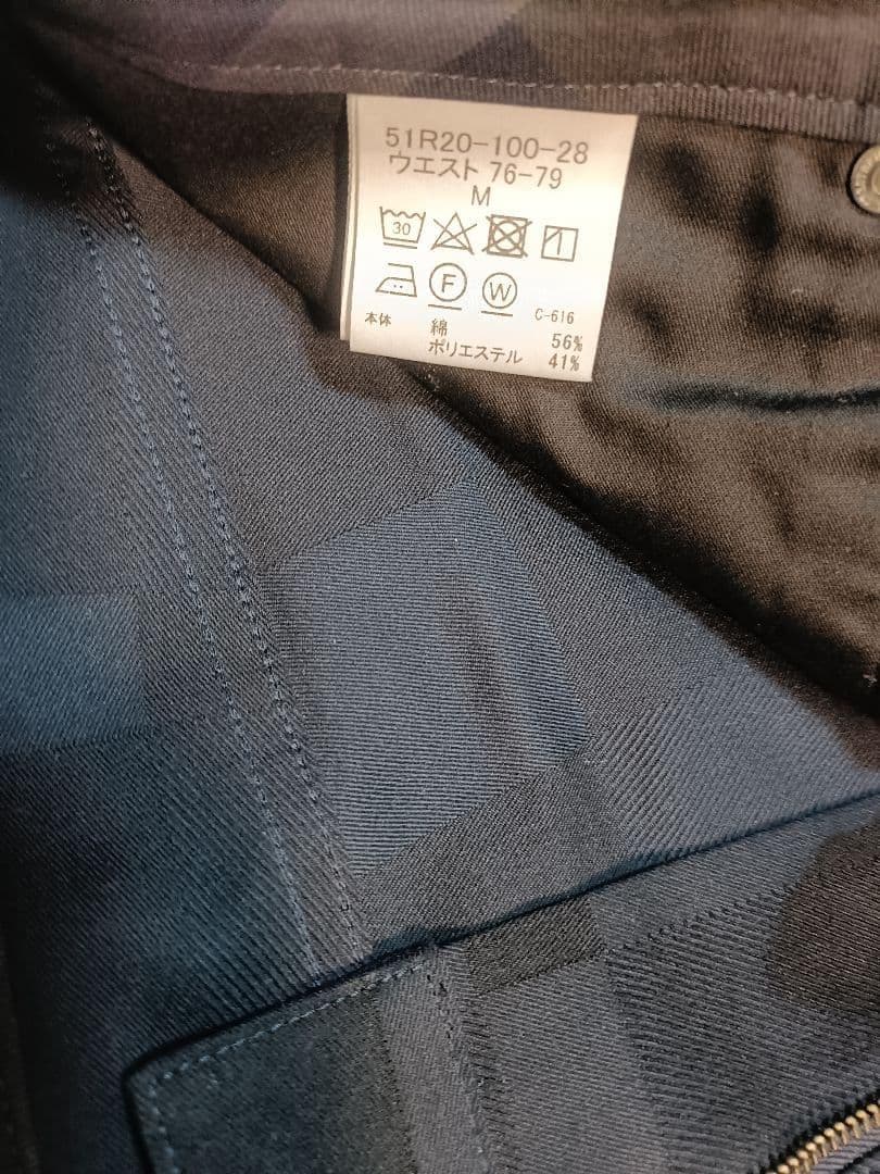 【美品】ブラックレーベル クレストブリッジ シャドーチェック パンツ Mネイビー