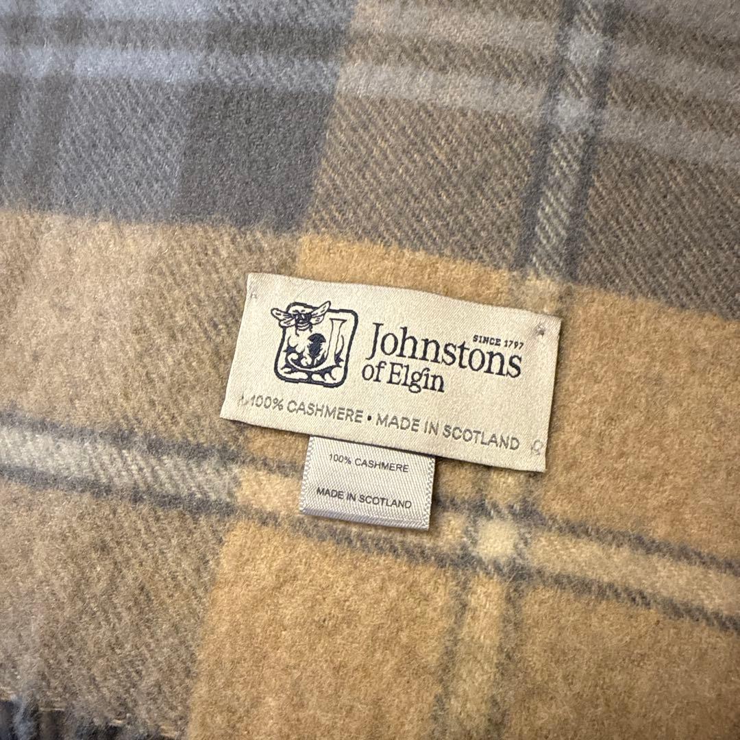 Johnstons of Elgin カシミヤマフラー ジョンストンズ