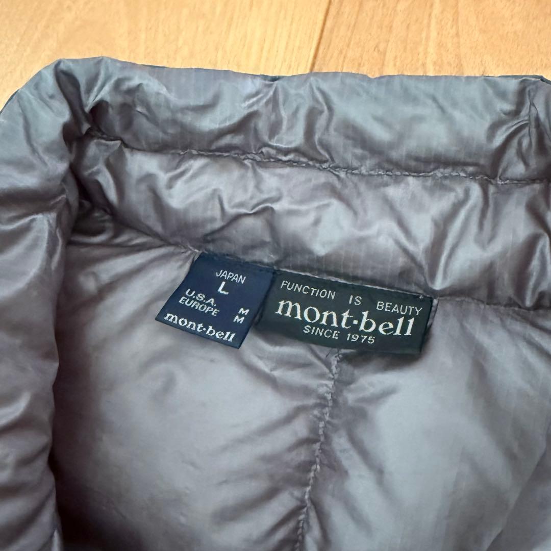 mont-bell ULダウンベスト GRAY Ｌ #1101285 モンベル