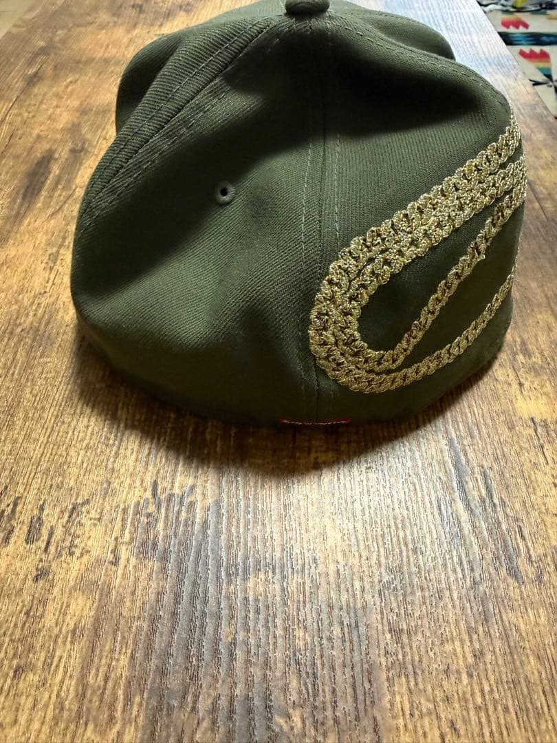supreme New Era 59FIFTY オリーブキャップ 7 1/2
