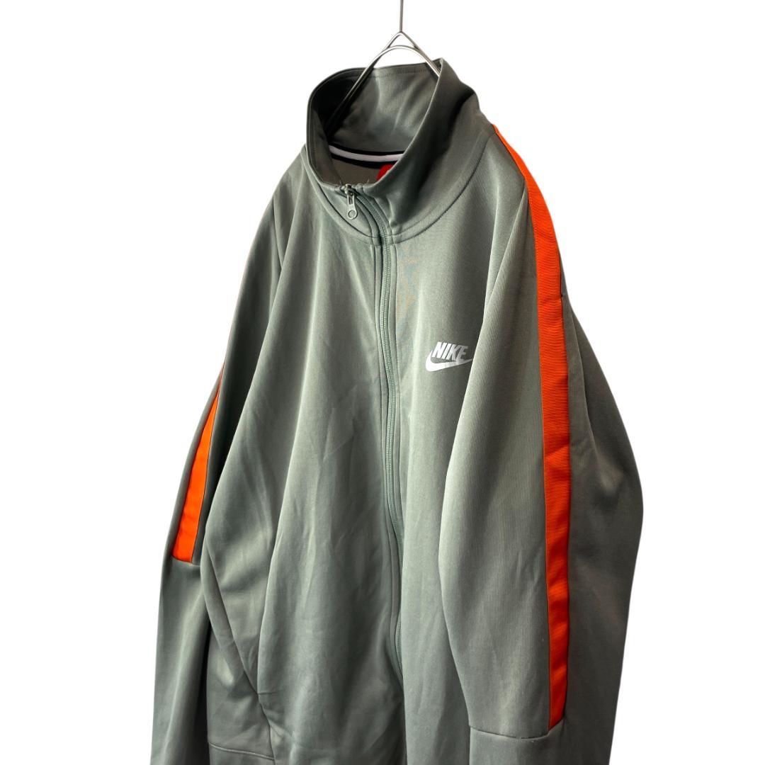 NIKE ナイキ トラックジャケット ジャージ グレー オレンジライン メンズL