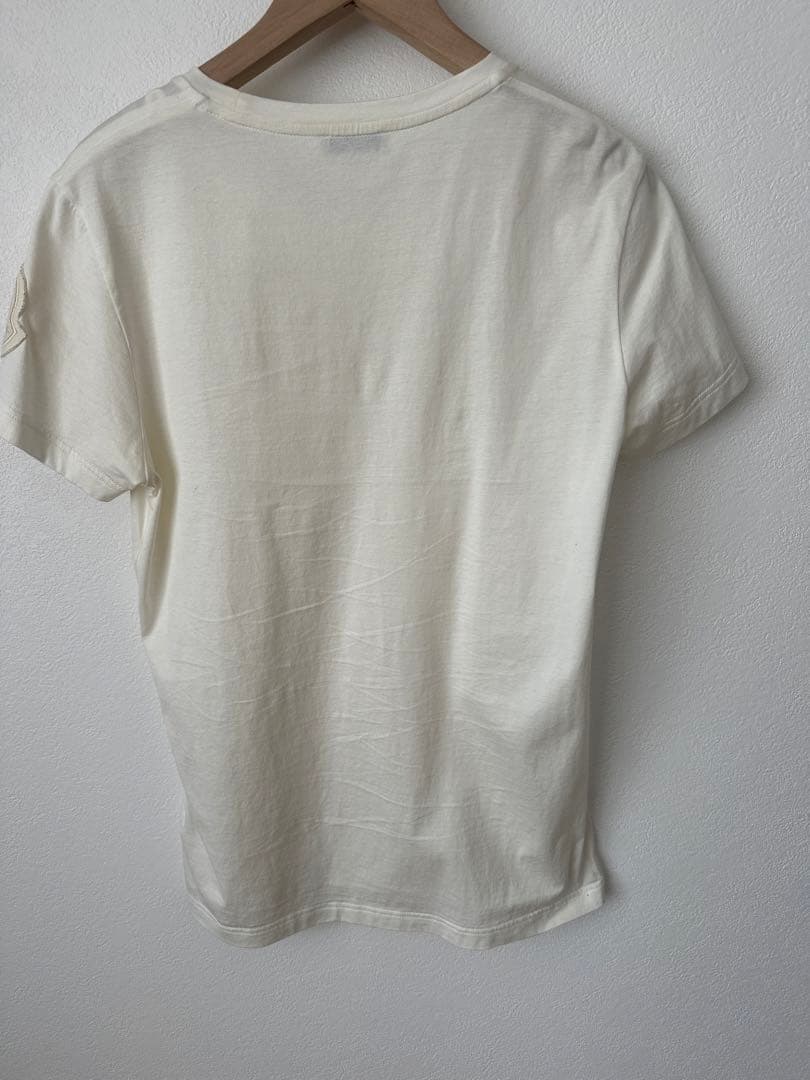 MONCLER アイボリー 半袖 Tシャツ