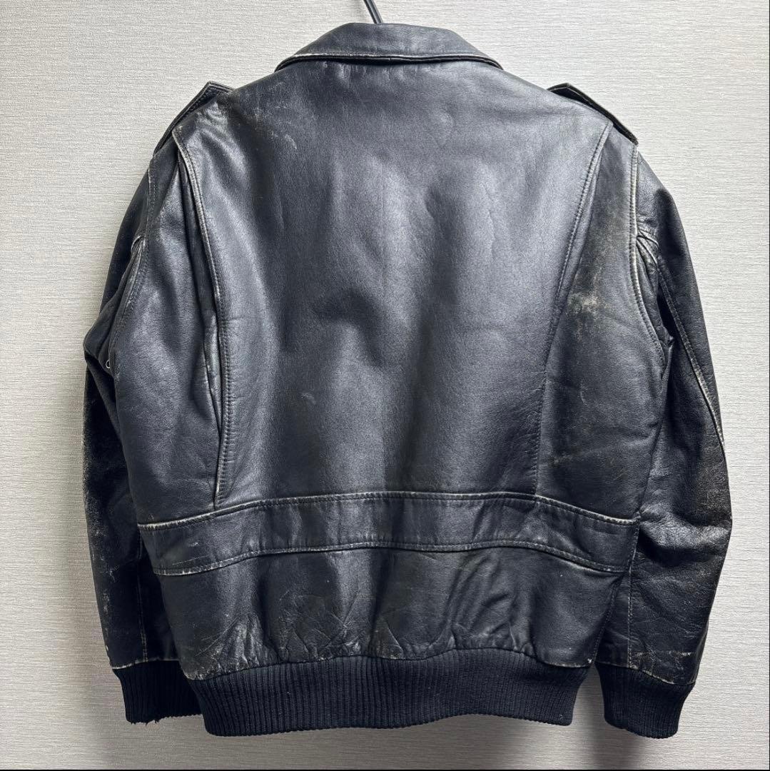 A2 type flight jacket black S フライトジャケット