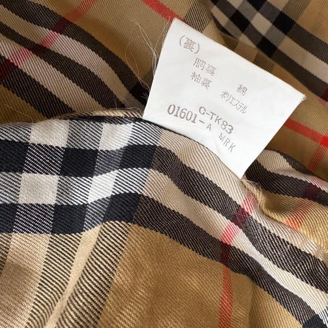 バーバリー トレンチコート ノバチェック ライナー L〜XL 白タグ レディース