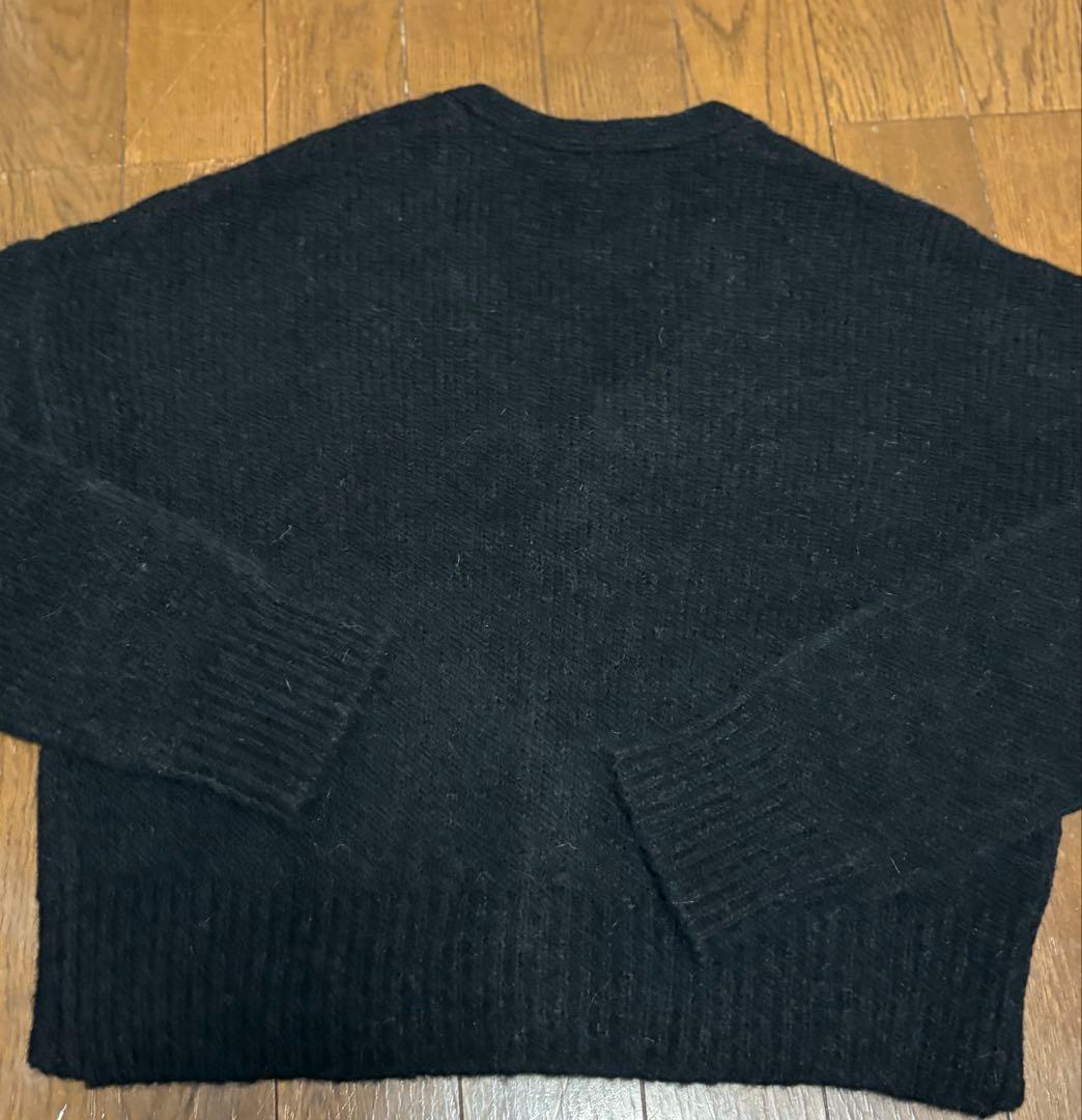 MaxMara ブラックニットカーディガン　ショート丈