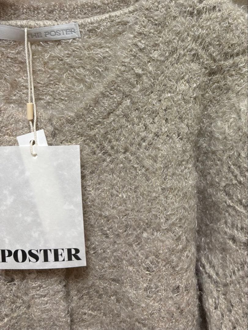 トップス poster Trimming Knit Cardigan Fil. Leday