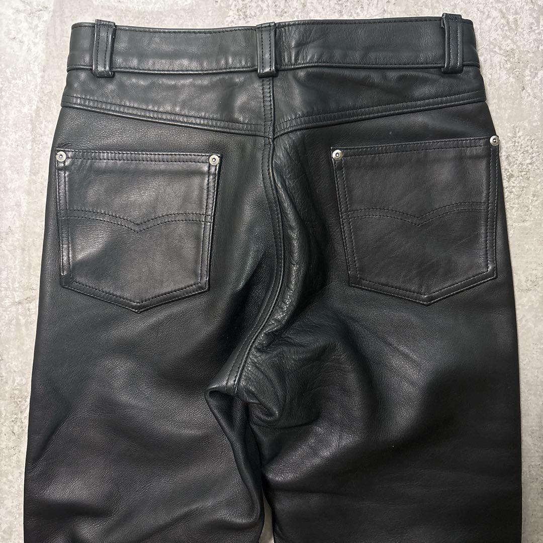 美品✨️ショット×アトミックガレージ 別注モデル レザーパンツ32