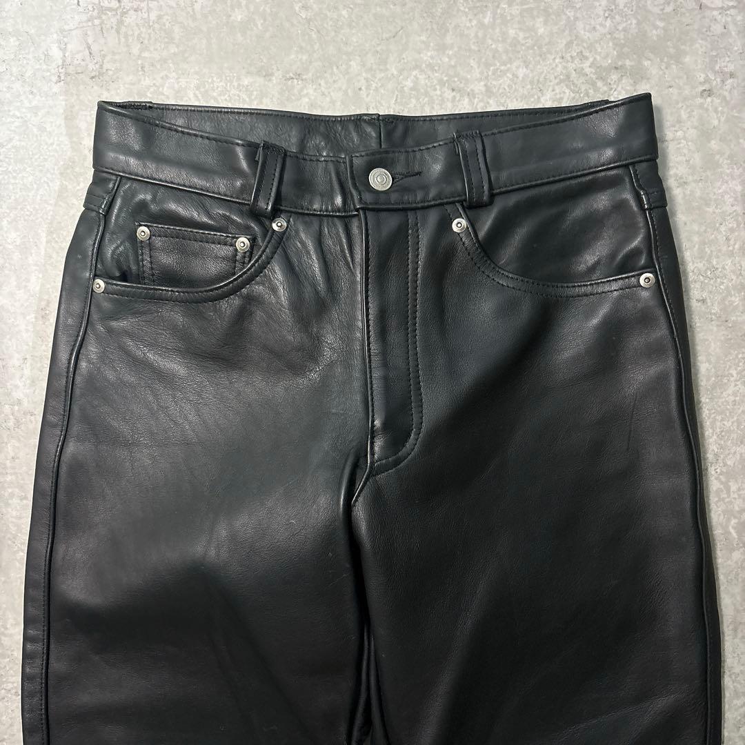 美品✨️ショット×アトミックガレージ 別注モデル レザーパンツ32