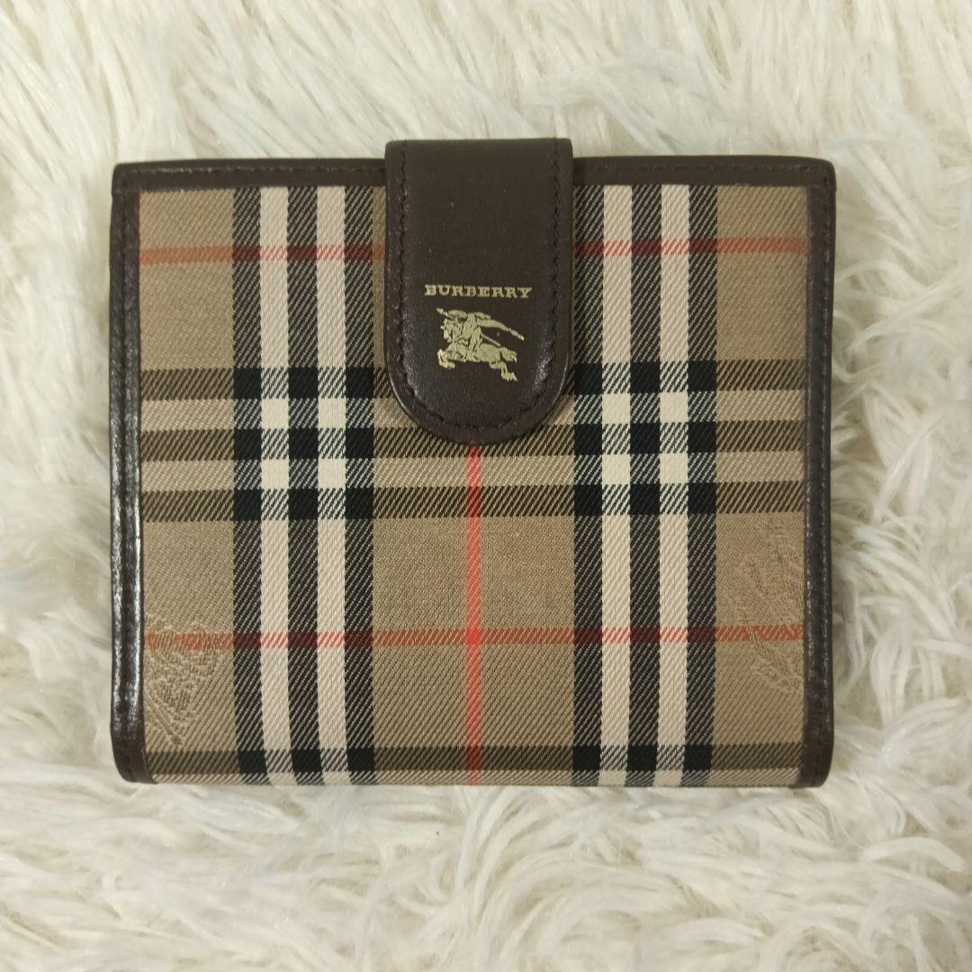 【BURBERRY】バーバリー　折り財布　財布　ノバチェック　がま口　✨美品✨