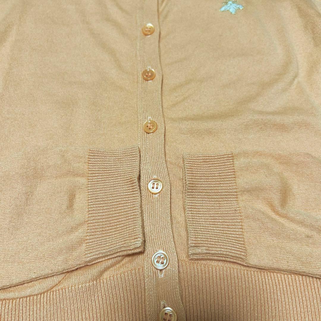 CAPRINO カプリーノ カーディガン カシミヤ混 パウダーオレンジ 38