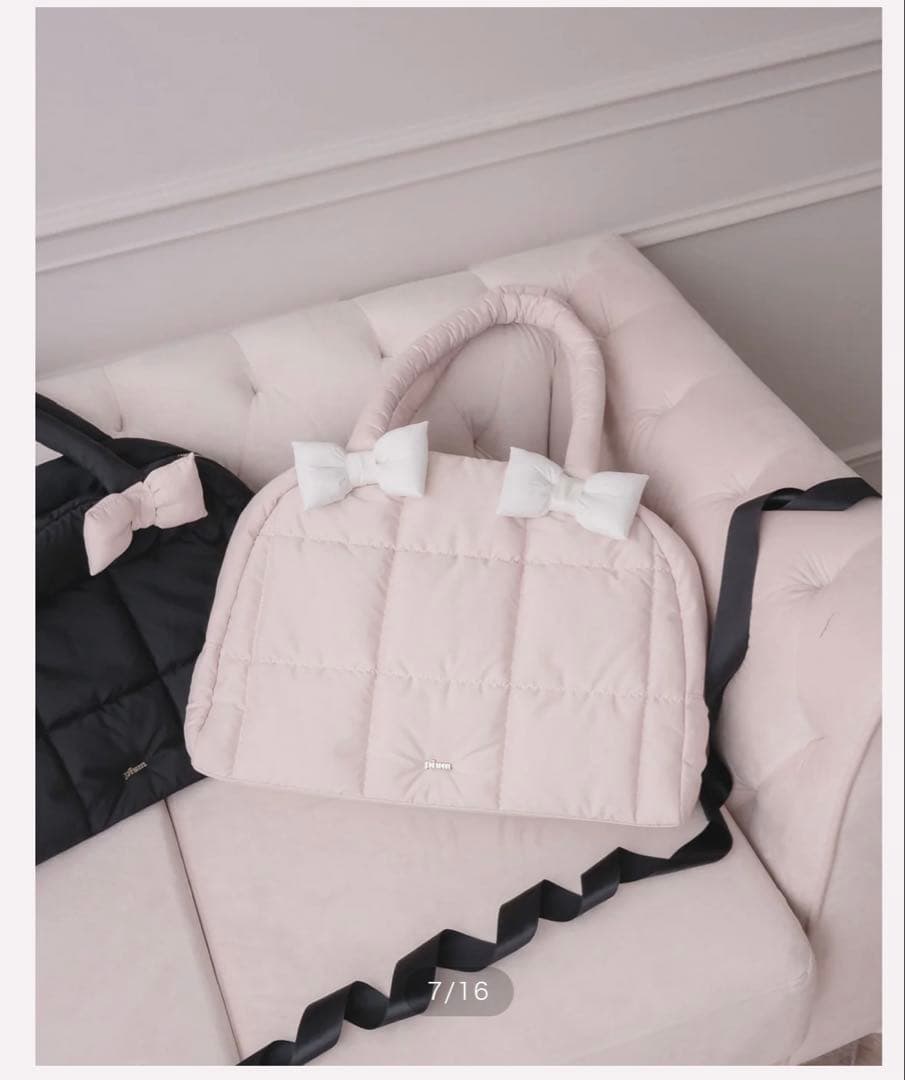 完全完売品♡pium♡ぴうむ♡ボリュームリボンキャリーオンボストンバッグ