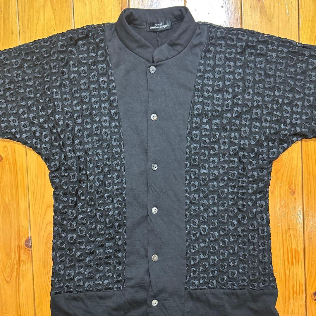 ACE　COMME des GARCONS ウール 総刺繍 レース カーデ