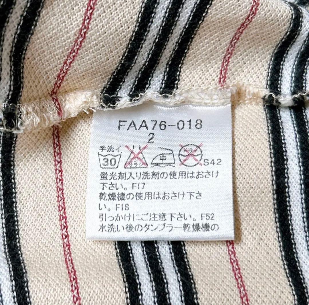 【極美品】バーバリーロンドン ポロシャツ レディース ロゴ刺繍 ボーダー M