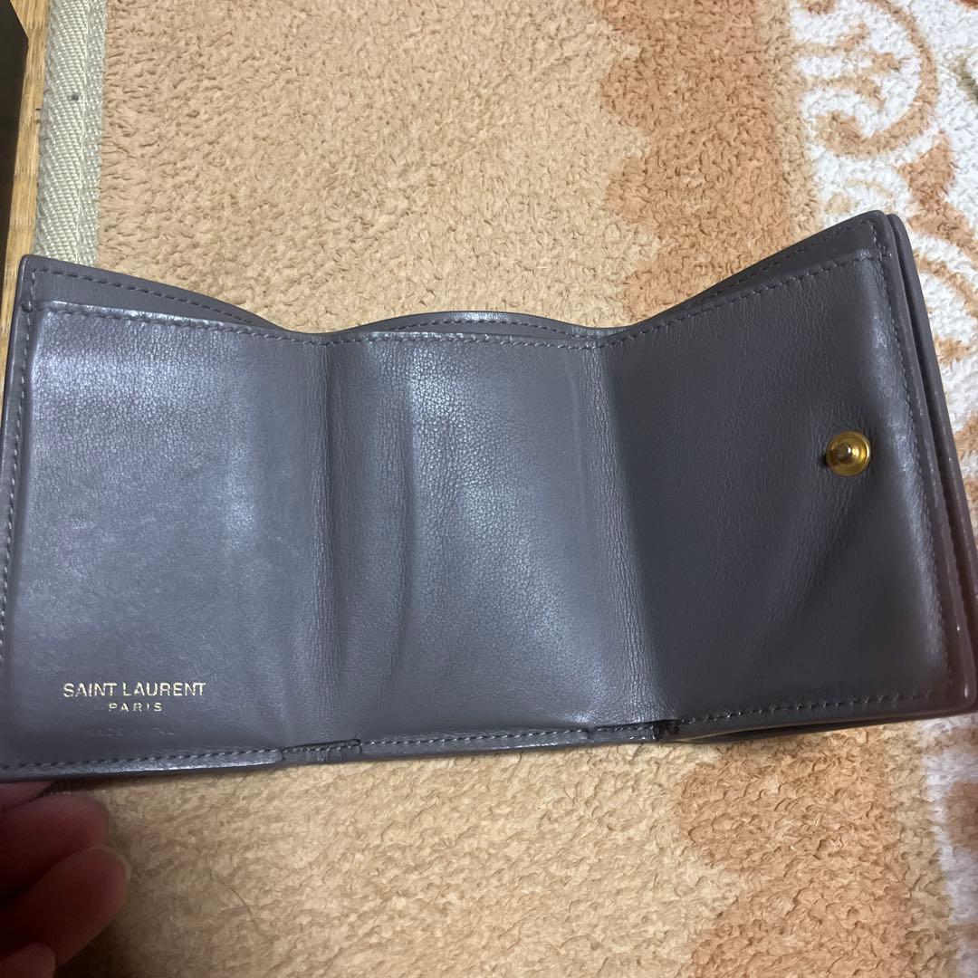 SAlNT LAURENT三つ折り財布（グレー）