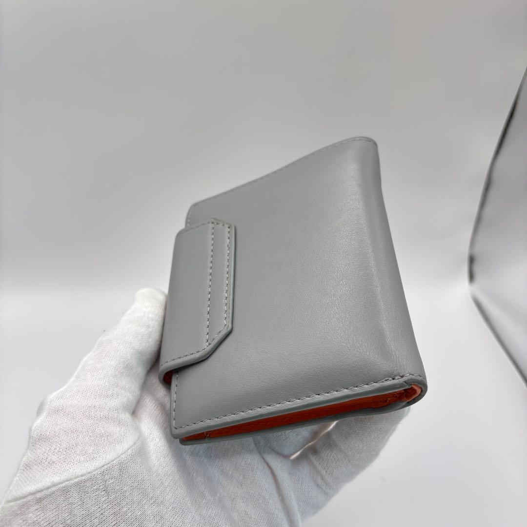 DIESEL 二つ折り財布　ブルー　オレンジ　1dr dロゴ　サークル　財布