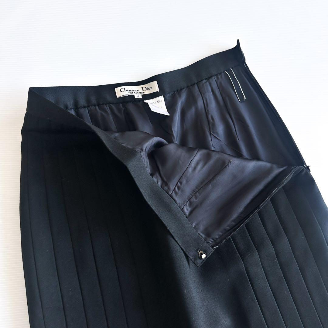 Christian Dior ディオール / ロングプリーツスカート 黒