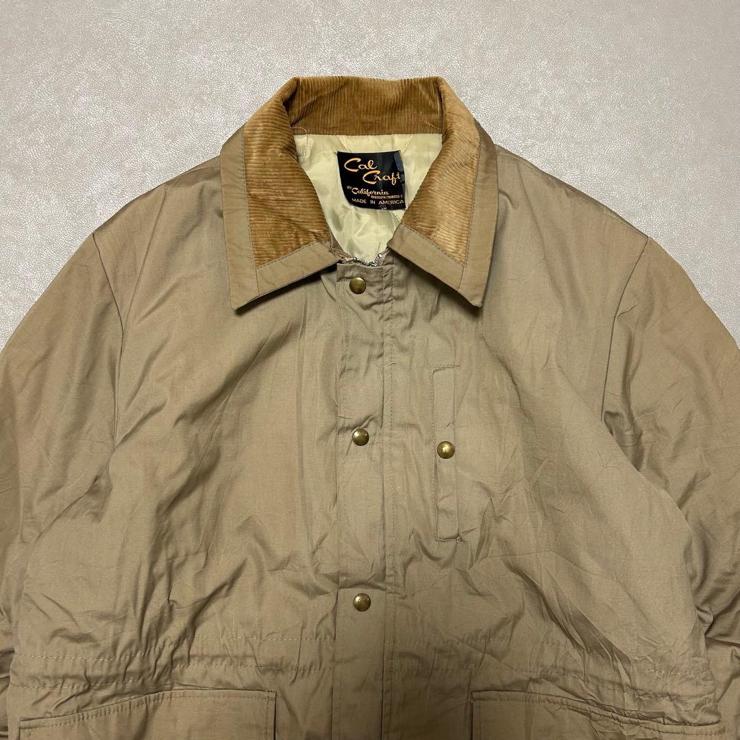 Cal Craft 80s〜90s USA製 襟コーデ中綿ハンティングジャケット