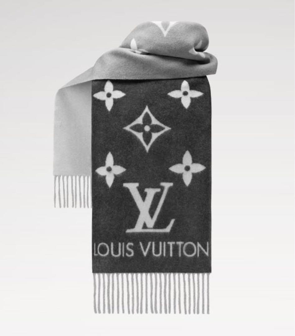 【美品】LOUISVUITTON ルイヴィトンレイキャビックモノグラム マフラー