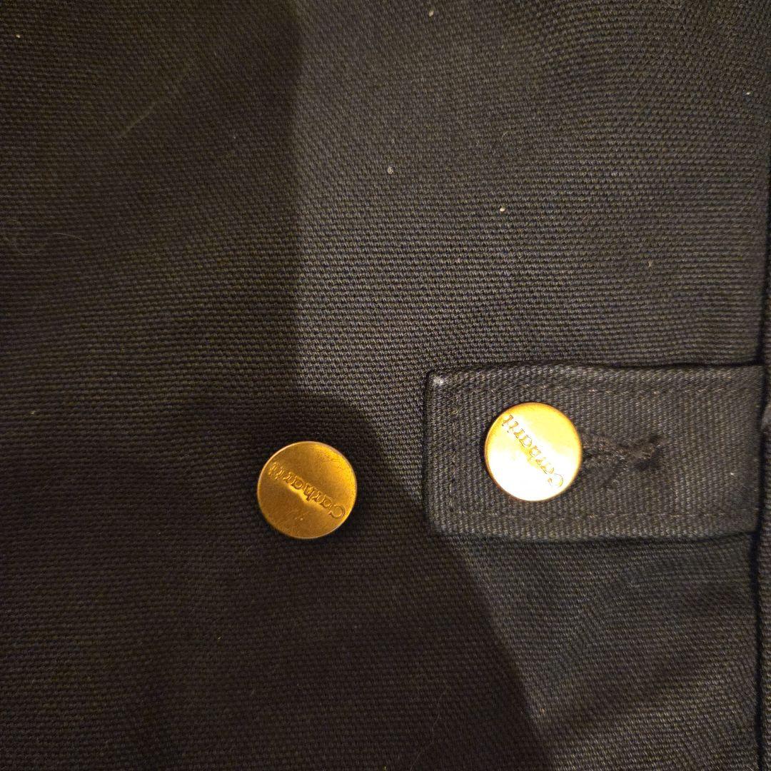 Carhartt J02 ジャケット　企業ロゴ　ブラック　48