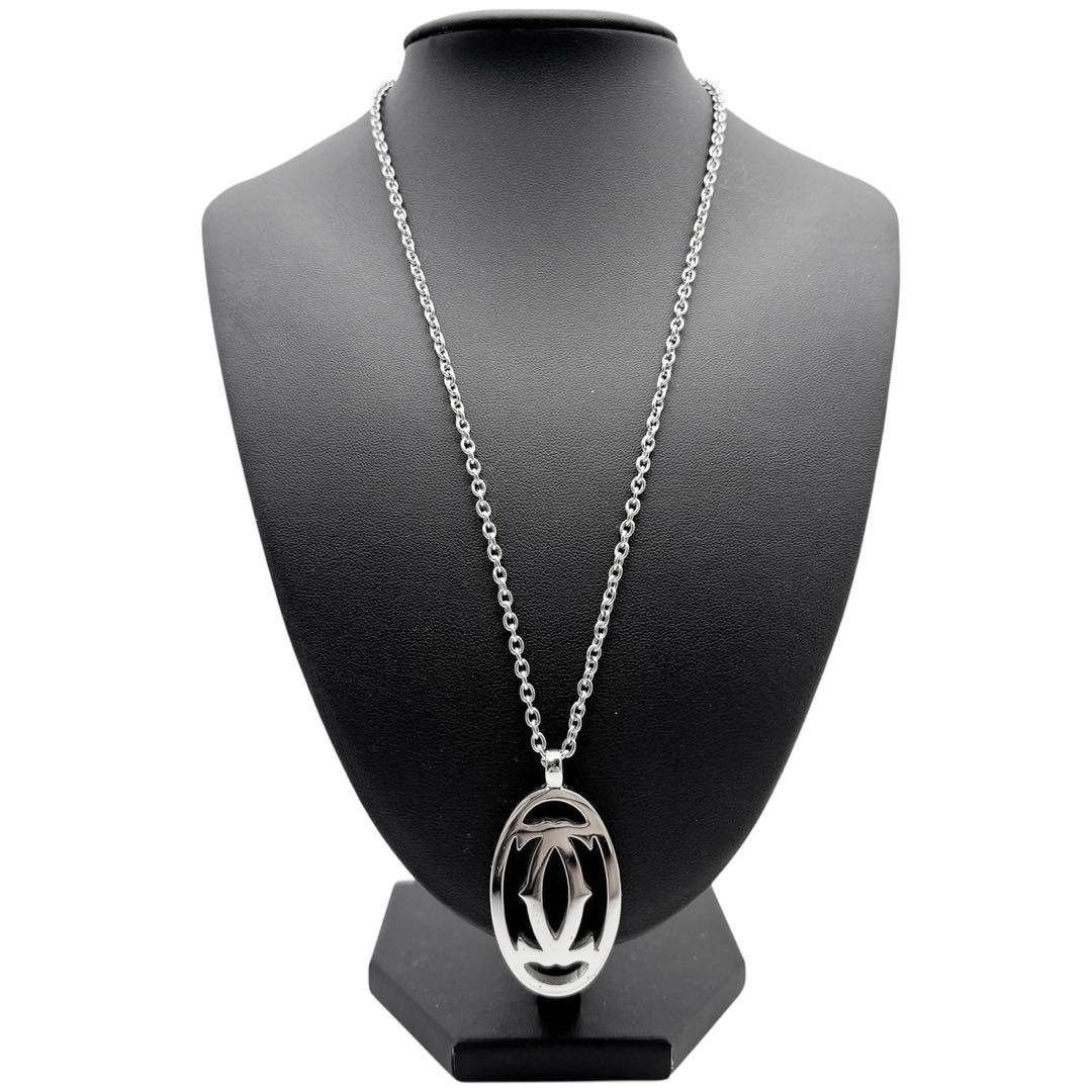 美品◎Cartier カルティエ マストライン ネックレス ペンダント 男女兼用