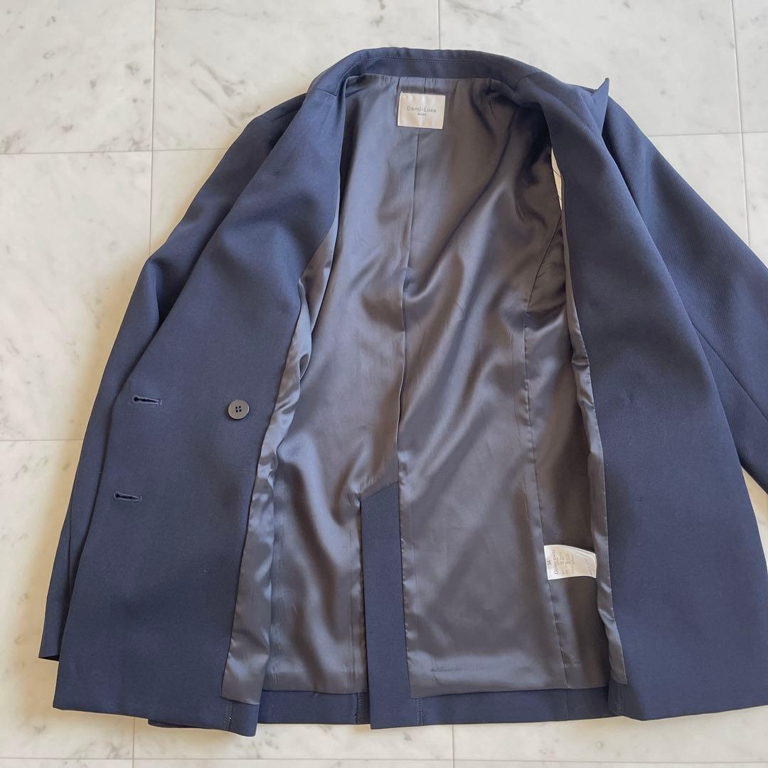 美品★Demi-Luxe BEAMS ドライギャバジン ダブルジャケット