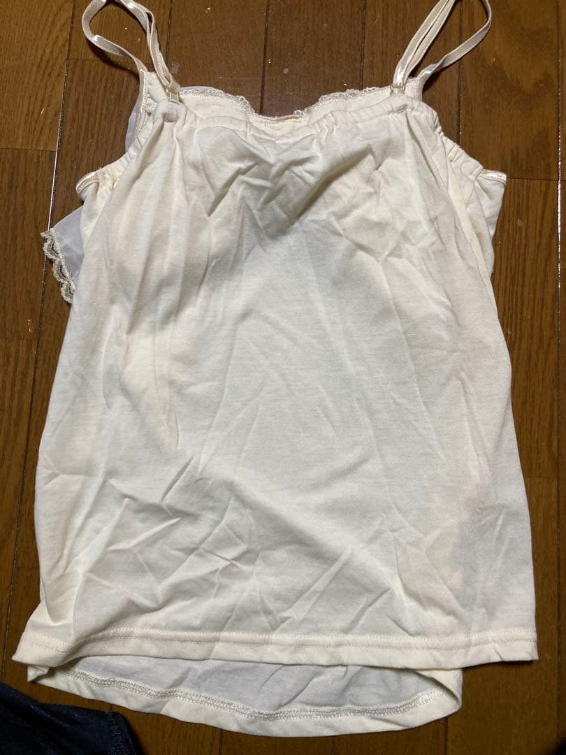 axes femme♡ビッグリボンキャミソール♡生成り♡
