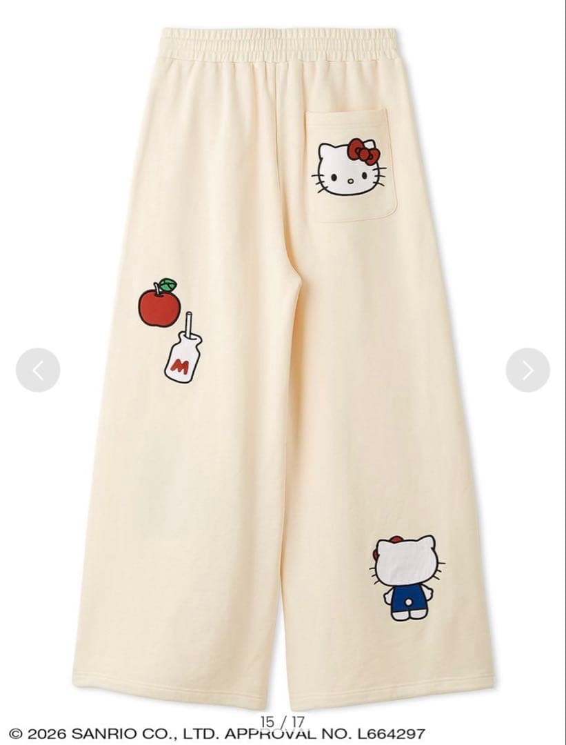 サンリオハウス　アップリケスウェットパンツ　ジェラートピケ⭐︎完売品⭐︎新品未使用