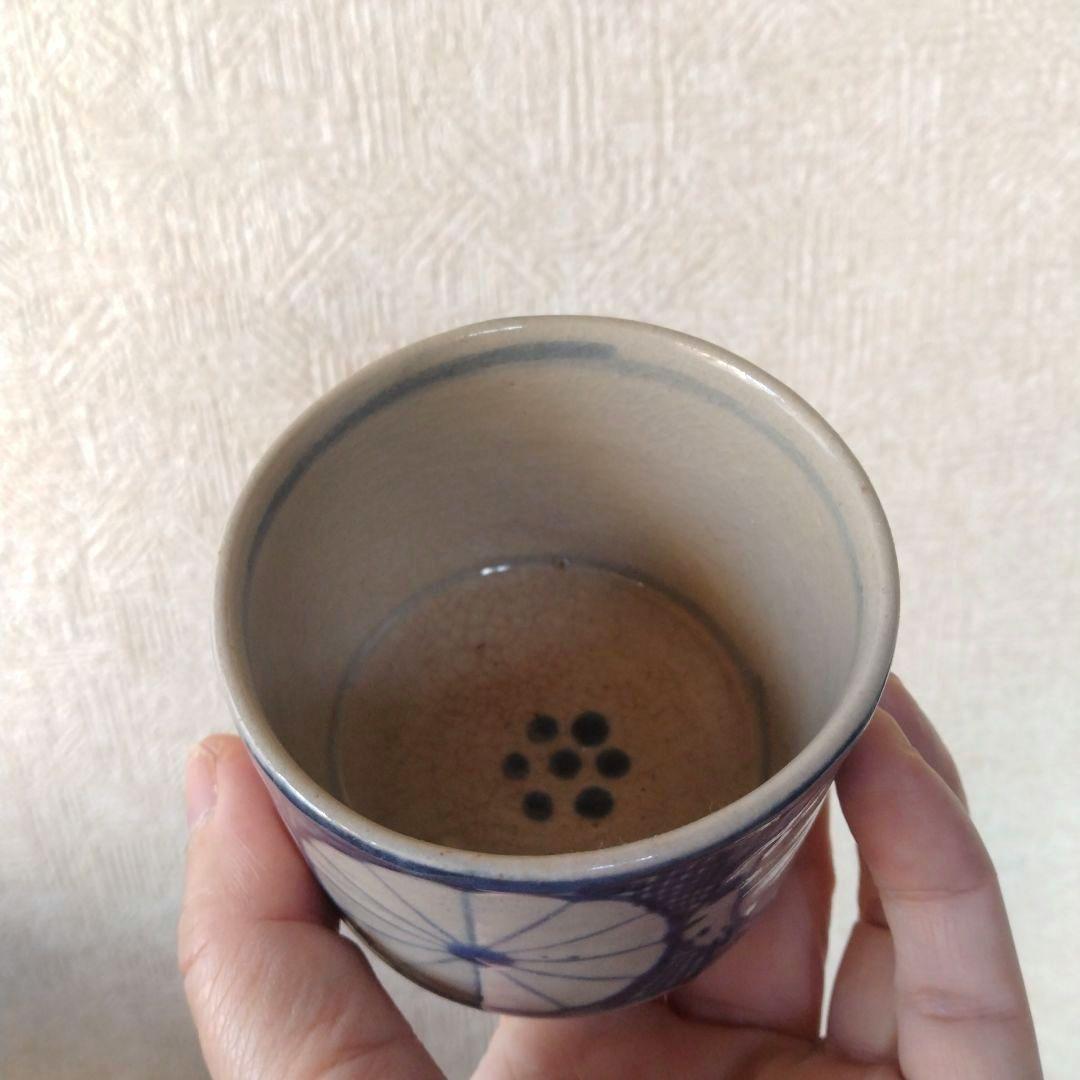 《期間限定セール！〜2/28まで》古伊万里美濃太白菊半筒猪口御深井江戸時代B