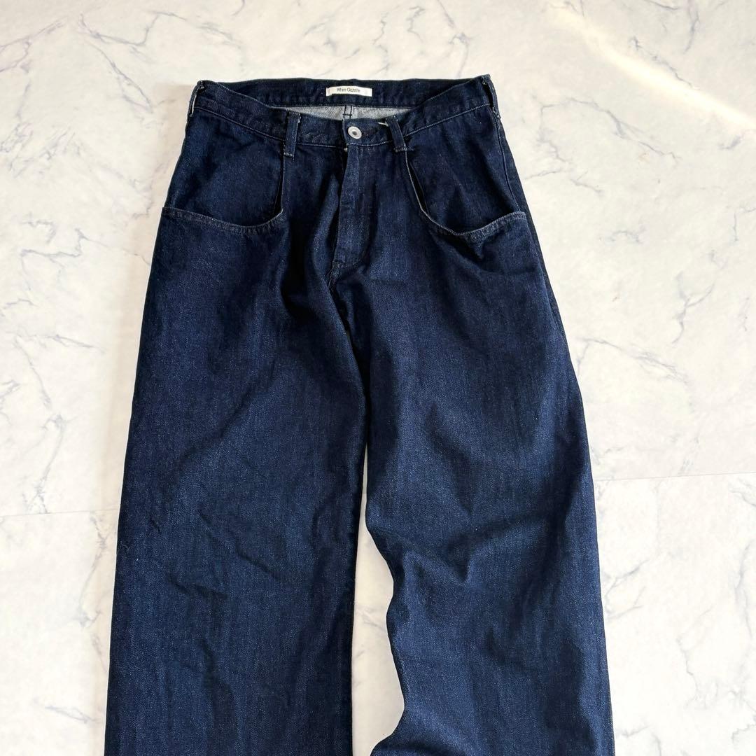 美品 ウィムガゼット ポケットデニムパンツ インディコ36