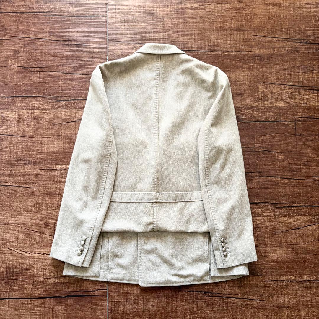 <美品>BOGLIOLI COAT ウール アイボリー ダブルジャケット 48