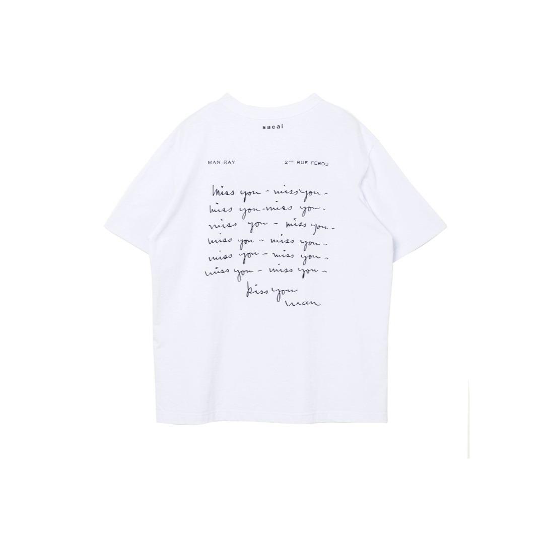 2　SACAI 25AW MAN RAY 唇 Tシャツ　サカイ　マンレイ　新品
