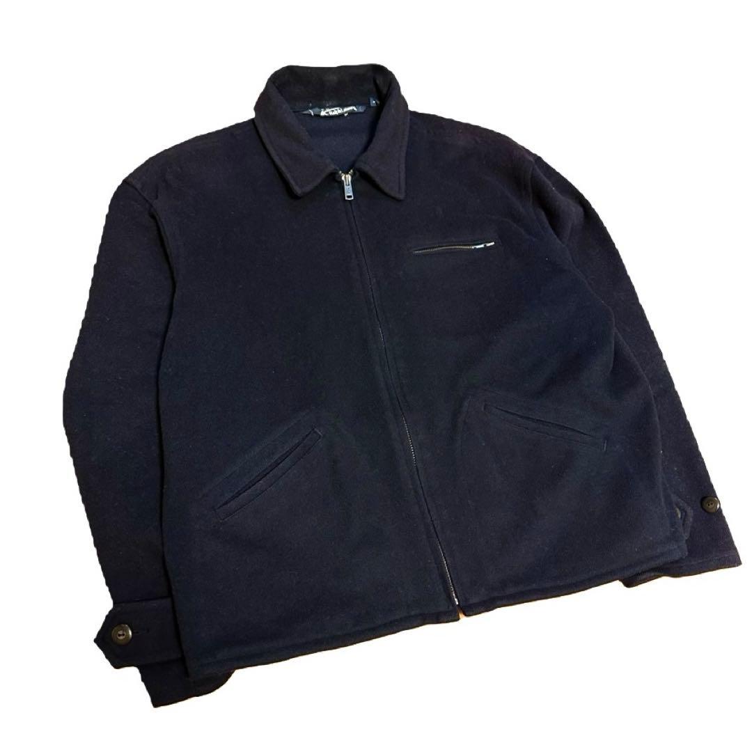 【名作】ポニー無し 90s Ralph Lauren ウール スポジャケ ナス紺