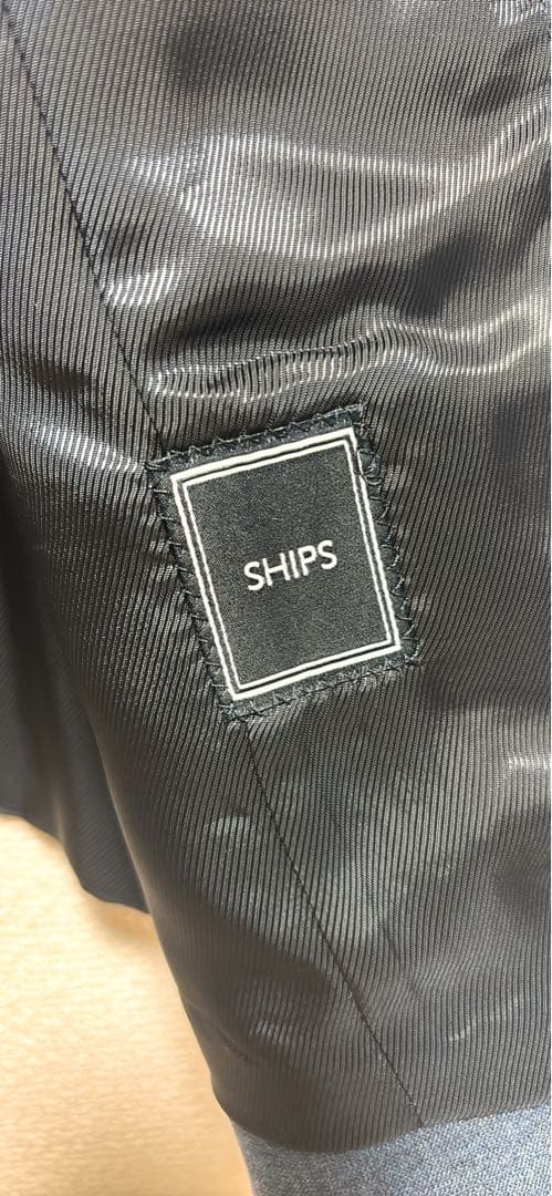 SHIPS ロロピアーナ ネイビー スーツジレ Lサイズ