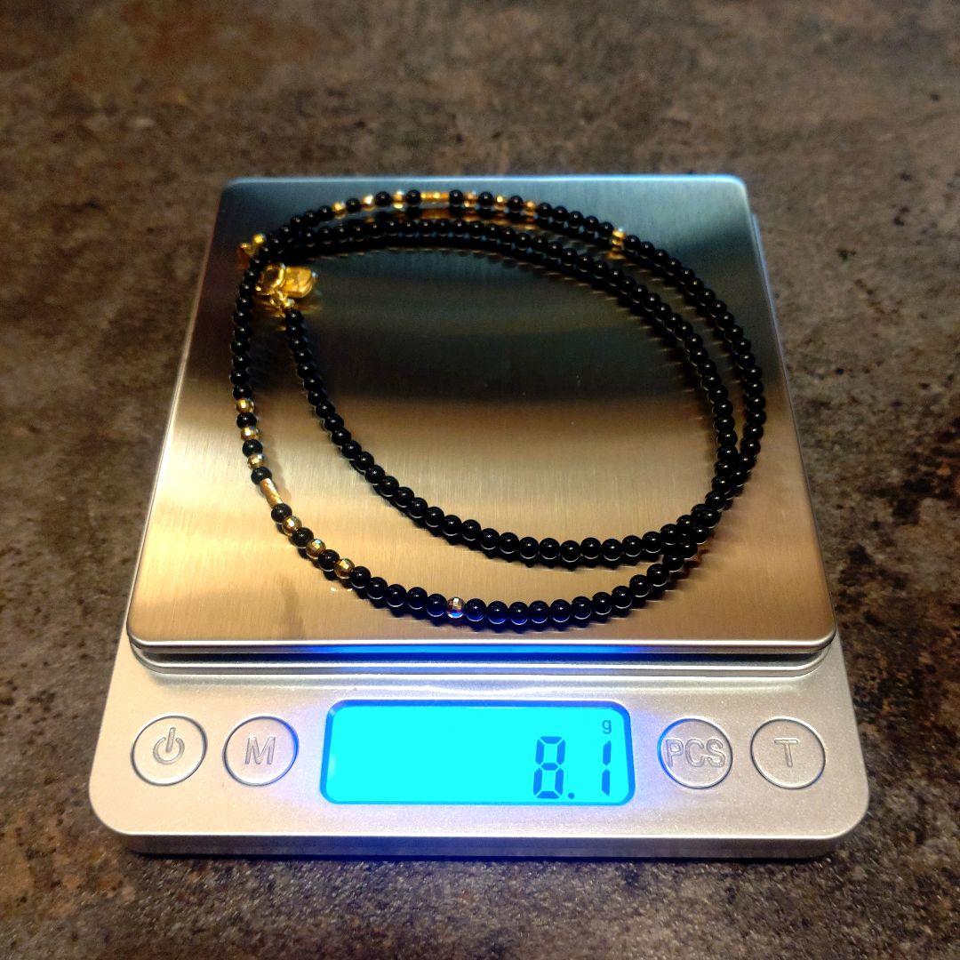 K18 オニキス ネックレス 18金 50cm 8.1g ジュエリー