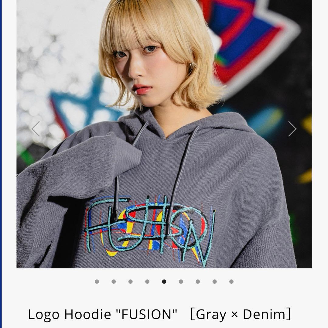 Vaundy バウンディLogo Hoodie \"FUSION グレー