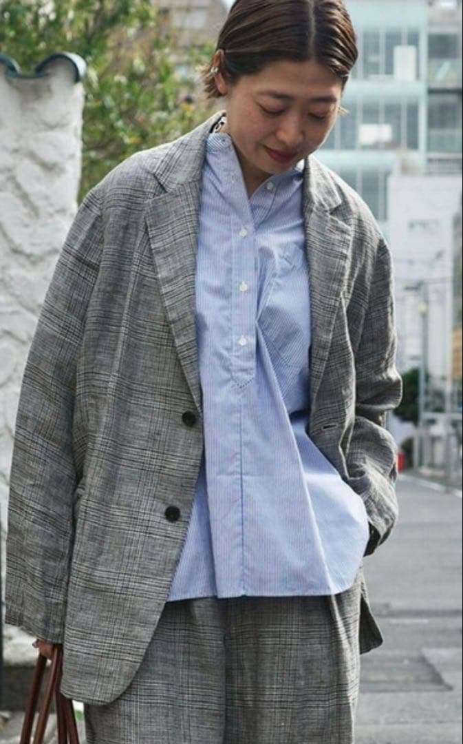 JOURNAL STANDARD LUXE リネンチェックジャケット