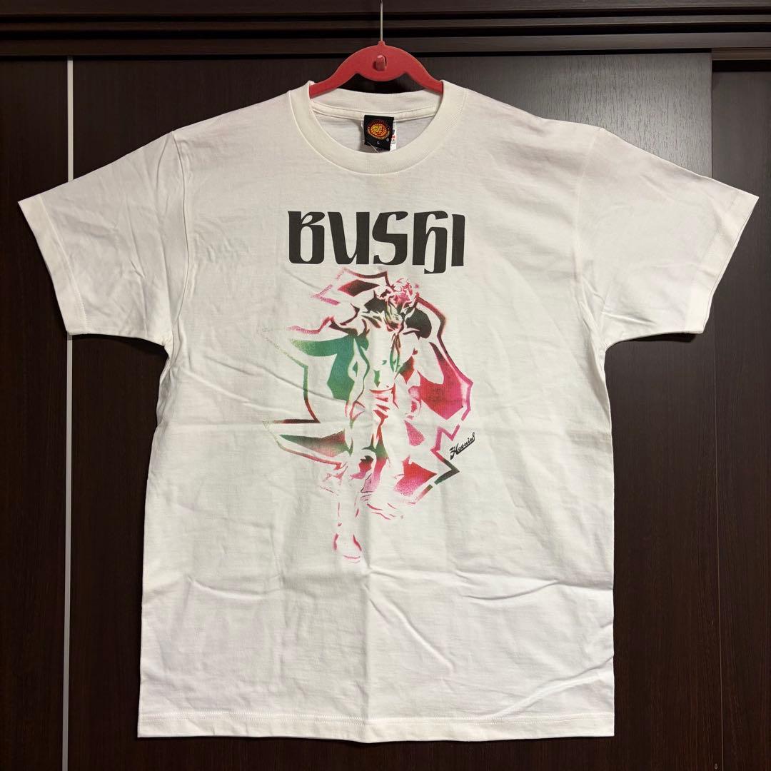【本人直筆サイン入り】新日本プロレス BUSHI Tシャツ Lサイズ