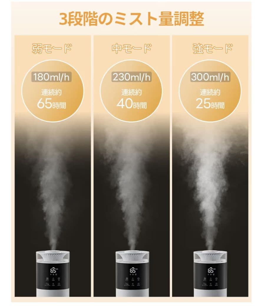 新品⭐️加湿器 大容量 超音波式10L　UVライト除菌・自動湿度調整タワー型