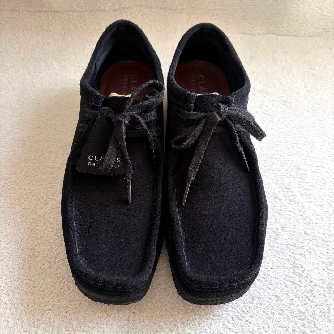 あくたん Clarks originals ワラビーシューズ ブラック