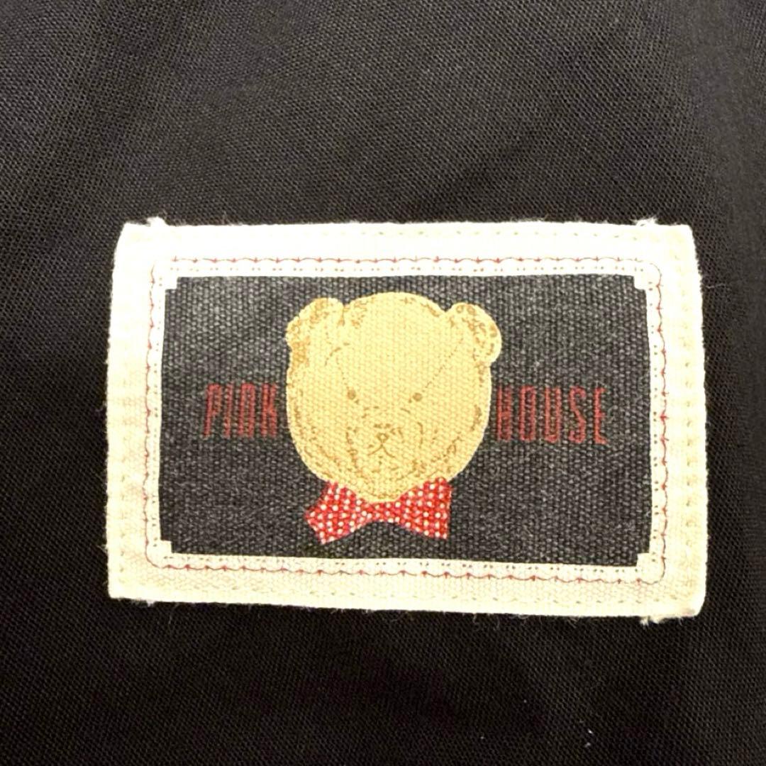 【美品】PINK HOUSE ワッペン付きロングスカート　デニム　黒　Lサイズ
