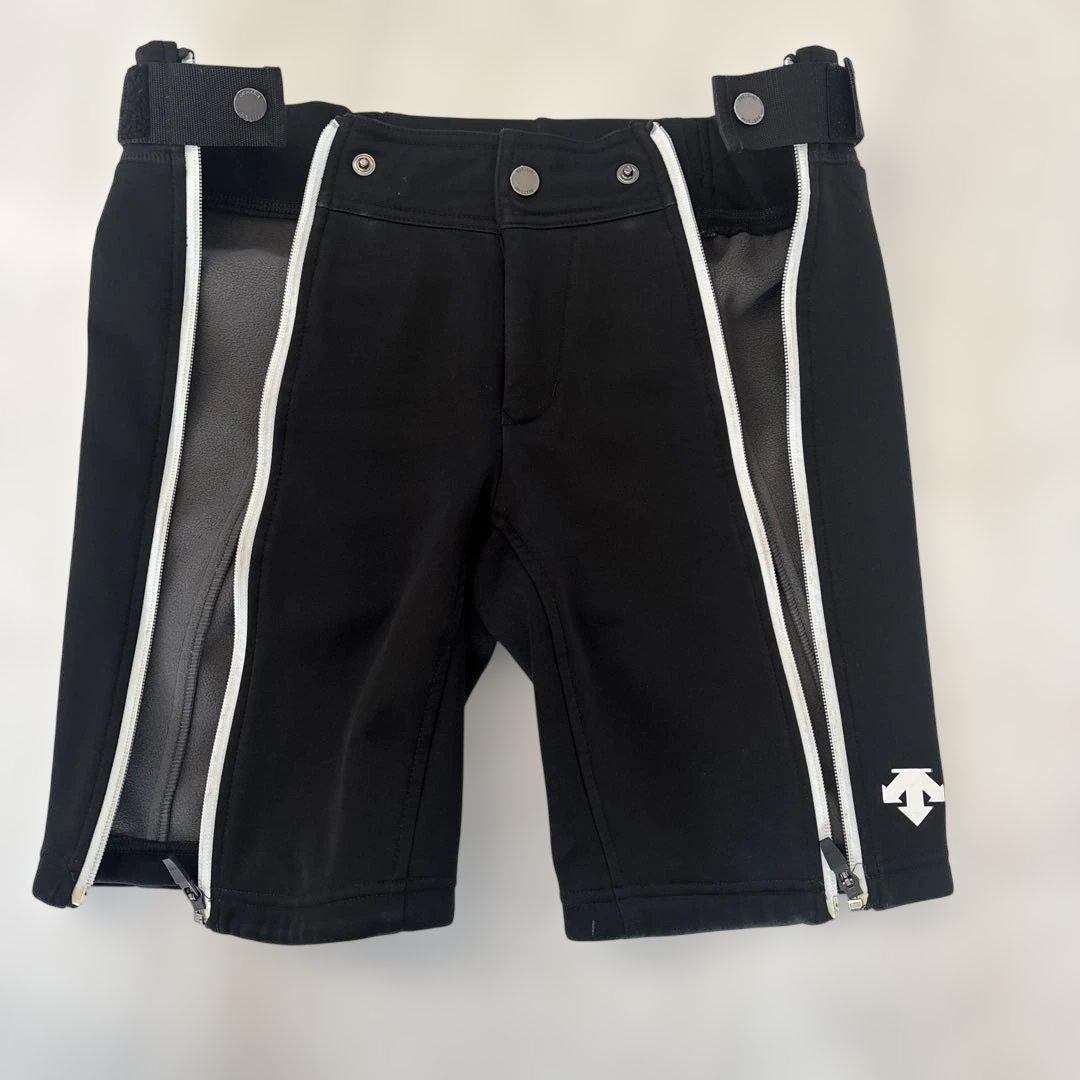 子ども用スキーウェア用品　黒 ジッパー付き