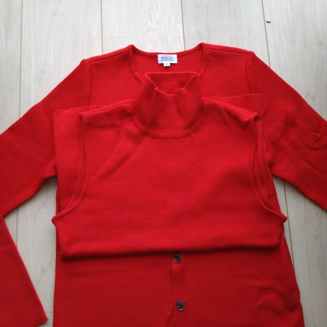 FOXY BOUTIQUE レッド アンサンブルサイズ40