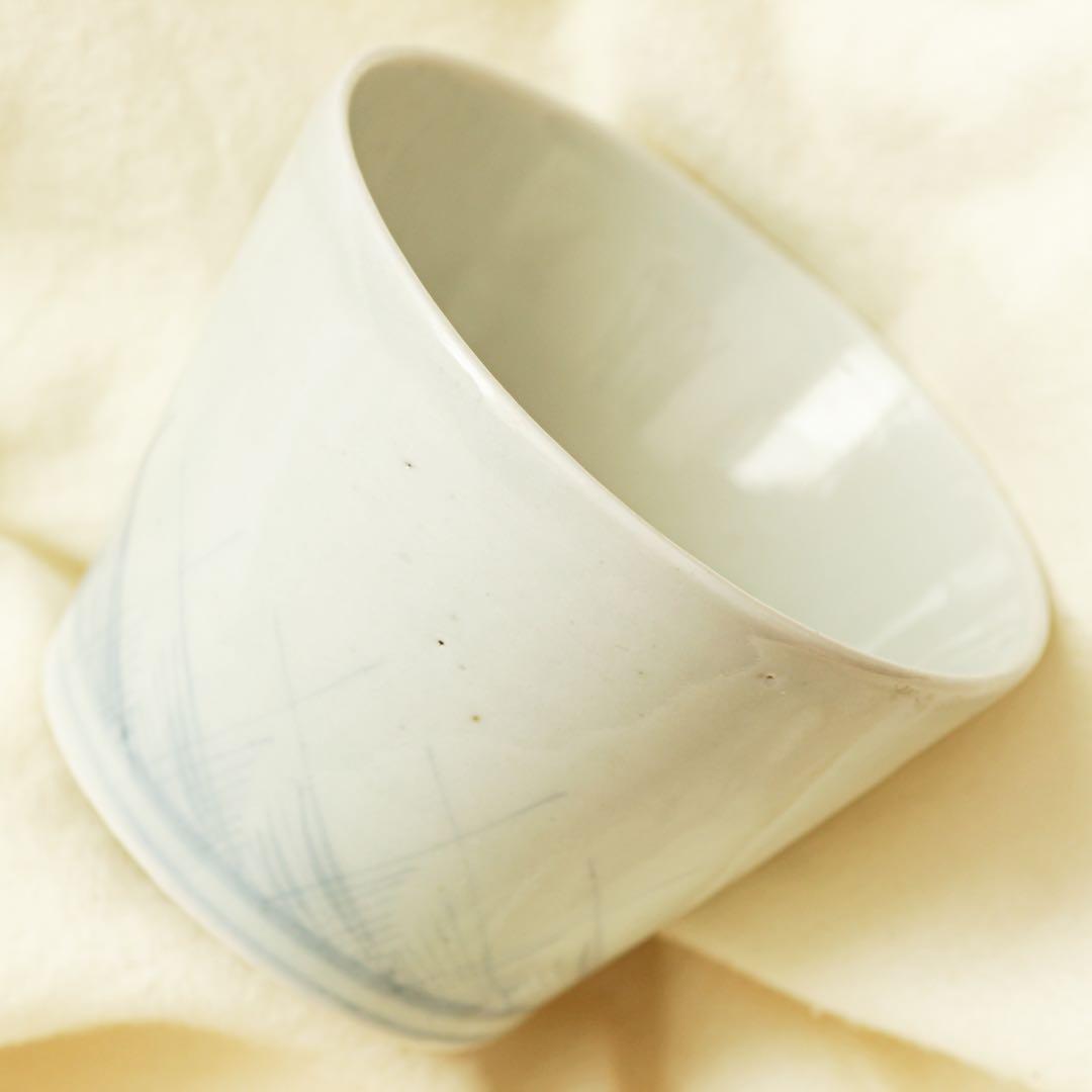 伊万里　古伊万里　草文　蕎麦猪口　江戸　中期　べた底