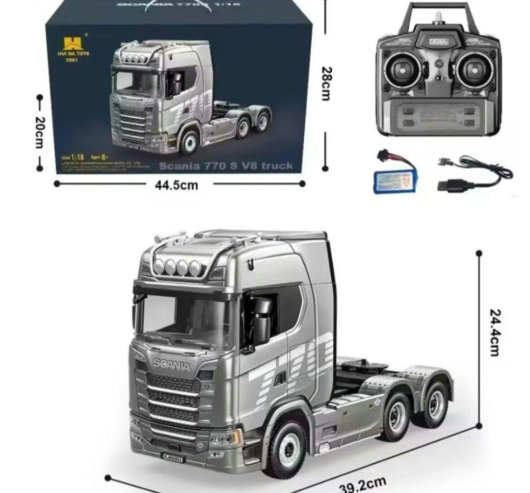 ゆき1/18 HUINA 770S Scania スカニアRC トレーラー