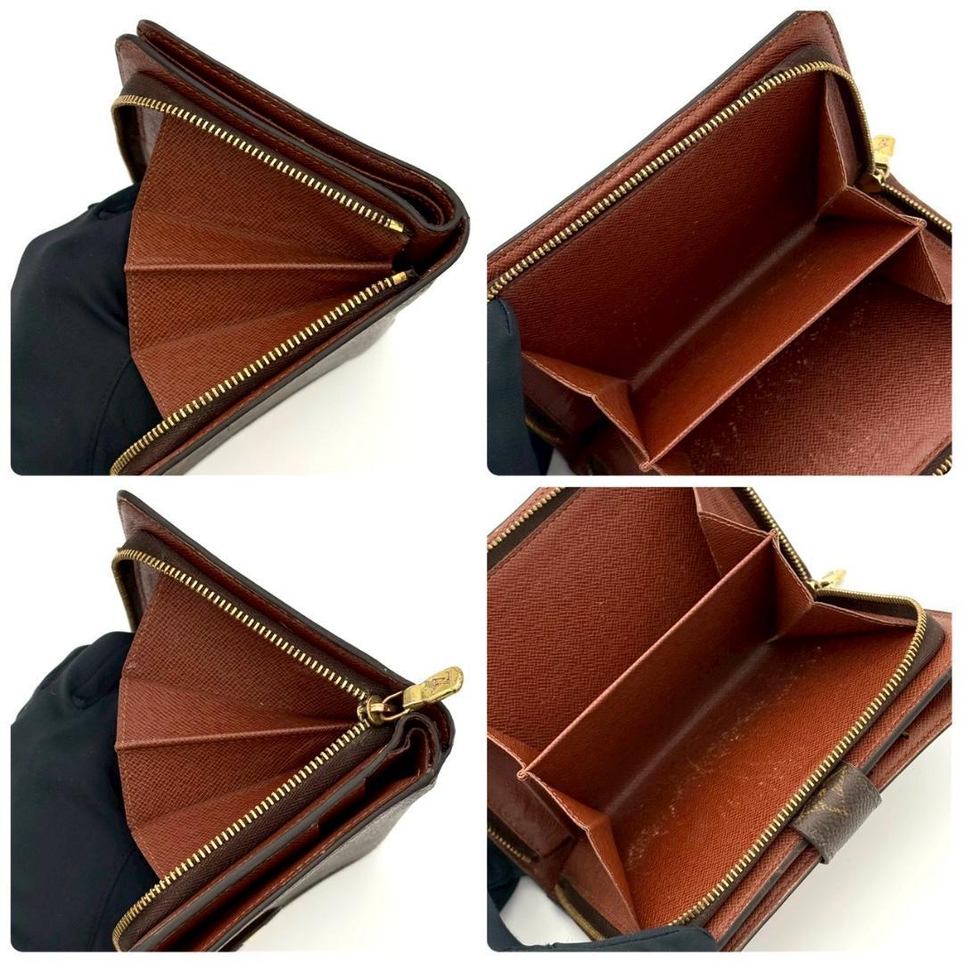 T*♪様 ルイヴィトン 折財布 モノグラム ポルトパピエジップ 茶 ブラウン 1