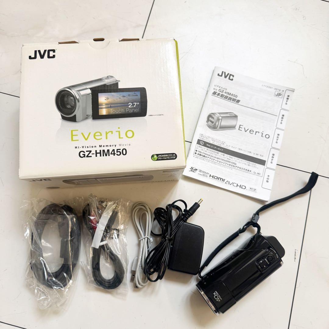 【春の行事に✨】使いやすいJVC Everio ビデオカメラ GZ-HM450