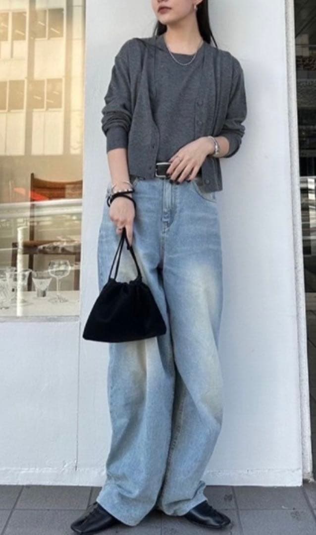 Todayful 2set useful knit グレー