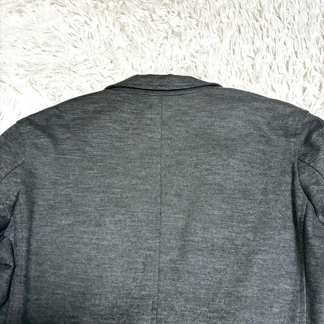 XL相当⭐️LACOSTE テーラードジャケット　伸縮性抜群　ウール グレー 50