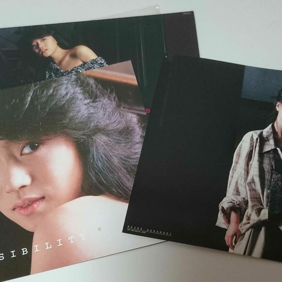 中森明菜レコード8枚 & 明星付録 & シール【ポストカード追加】