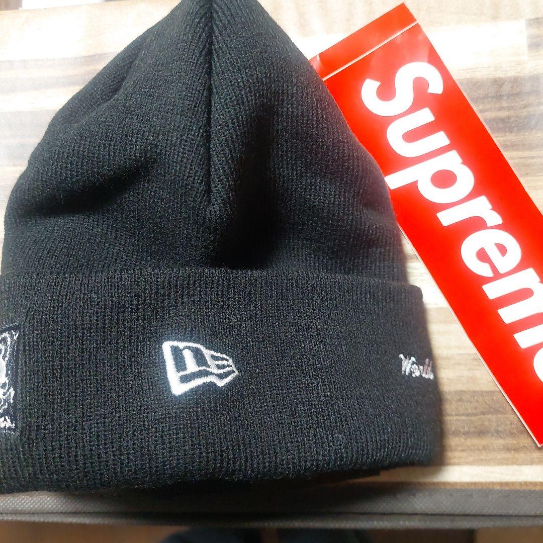 Supreme New Era ブラックニット帽